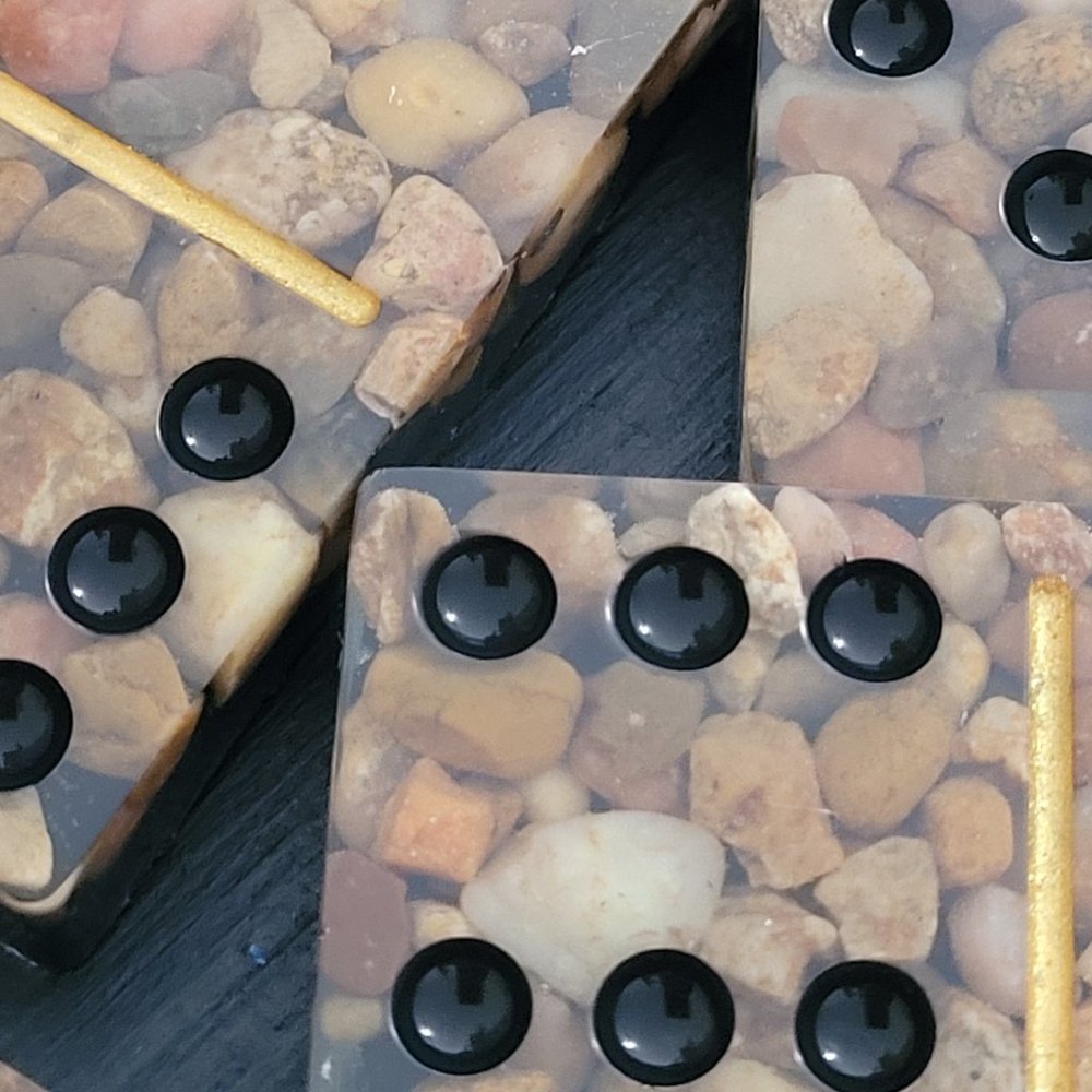 Handmade Domino Set - The Rock